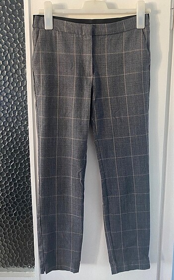 Zara çizgili kumaş pantalon