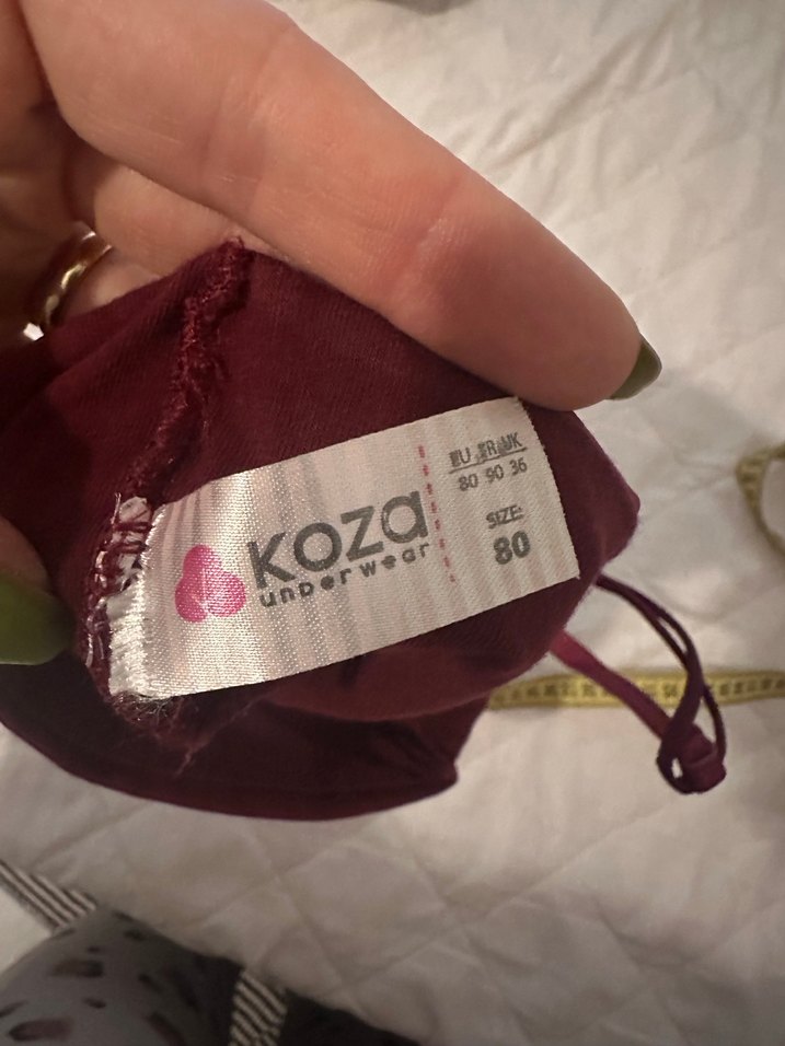 Bordo büstiyer - Görsel 4