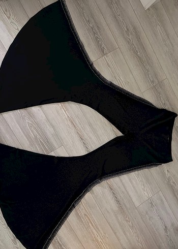 Siyah Kadın Midi Kumaş Pantolon - Görsel 2