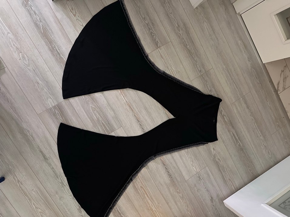 Siyah Kadın Midi Kumaş Pantolon - Görsel 2