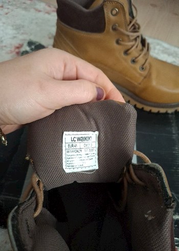 Parlak Kahverengi Deri Bağcıklı Erkek Bot - Görsel 4