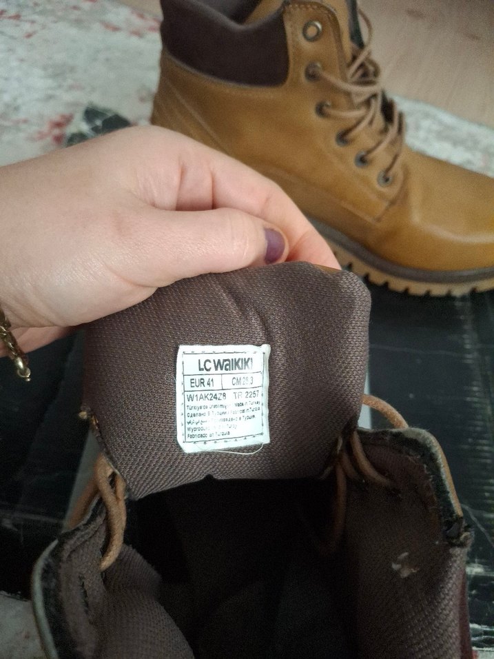 Parlak Kahverengi Deri Bağcıklı Erkek Bot - Görsel 4