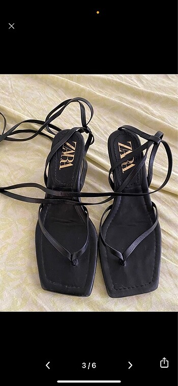 36 Beden siyah Renk Zara sandalet
