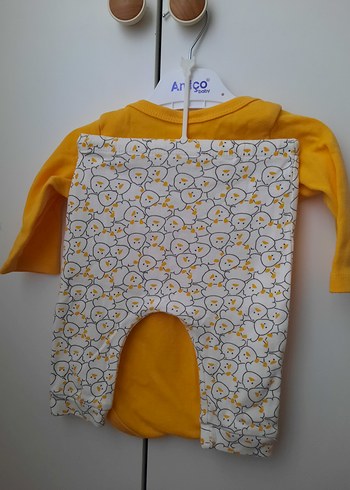 Sarı Baskılı Bebek Erkek Takımı - Görsel 3