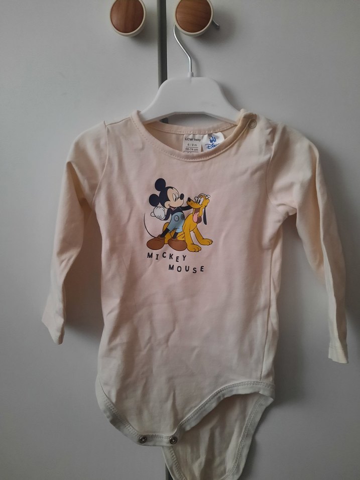 Uzun Kollu Mickey Mouse Bebek Takımı - Görsel 2