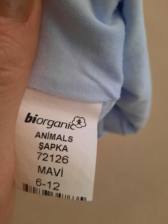 mavi Desenli Bebek Şapkası - Görsel 3