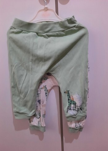Bebek Rahat Kesim Yeşil Pantolon - Görsel 2