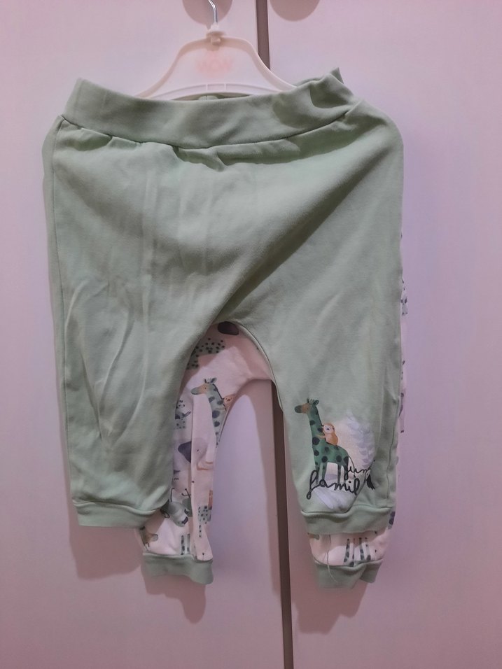 Bebek Rahat Kesim Yeşil Pantolon - Görsel 2