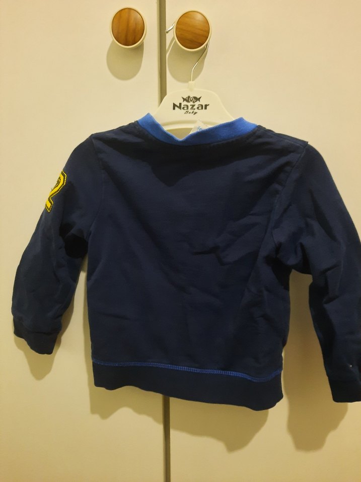 Düğmeli Lacivert Erkek Çocuk Hırka - Görsel 4