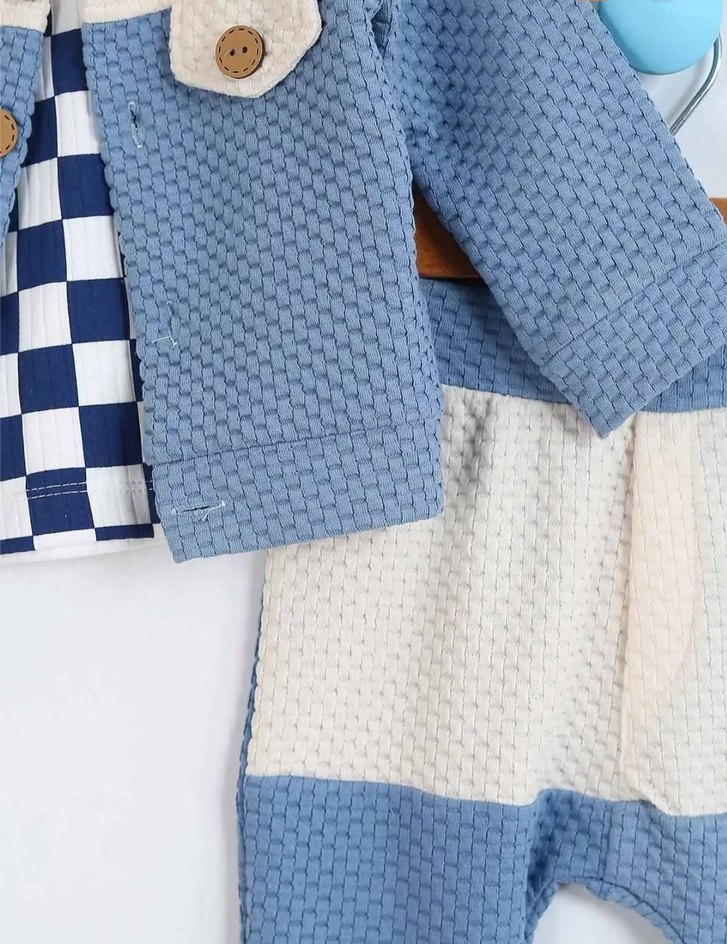 Mavi Bebek Takım Düğmeli takım - Görsel 2