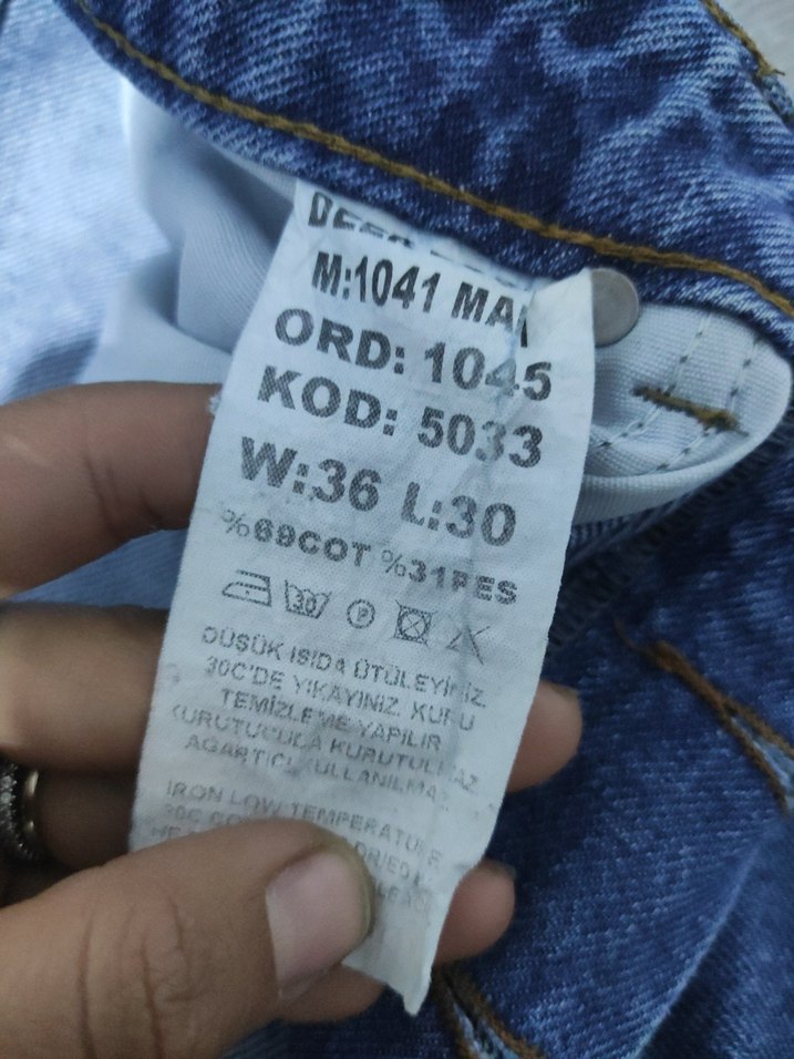 kot pantolon tertemiz sıfır ayarında 36 bedene uygun - Görsel 3