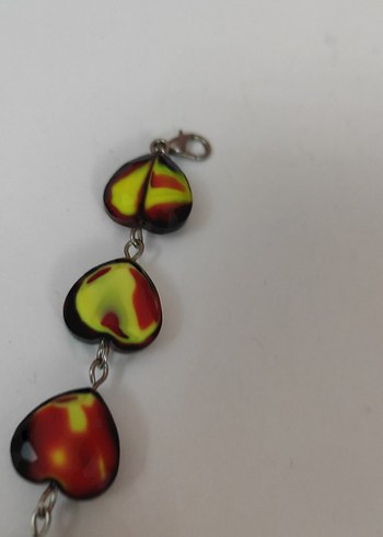 Renkli Bağlantılı Kalp Bileklik - Görsel 6