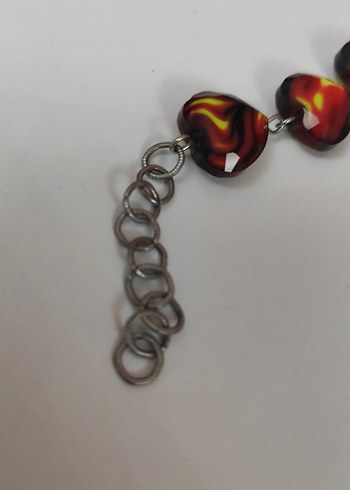 Renkli Bağlantılı Kalp Bileklik - Görsel 5