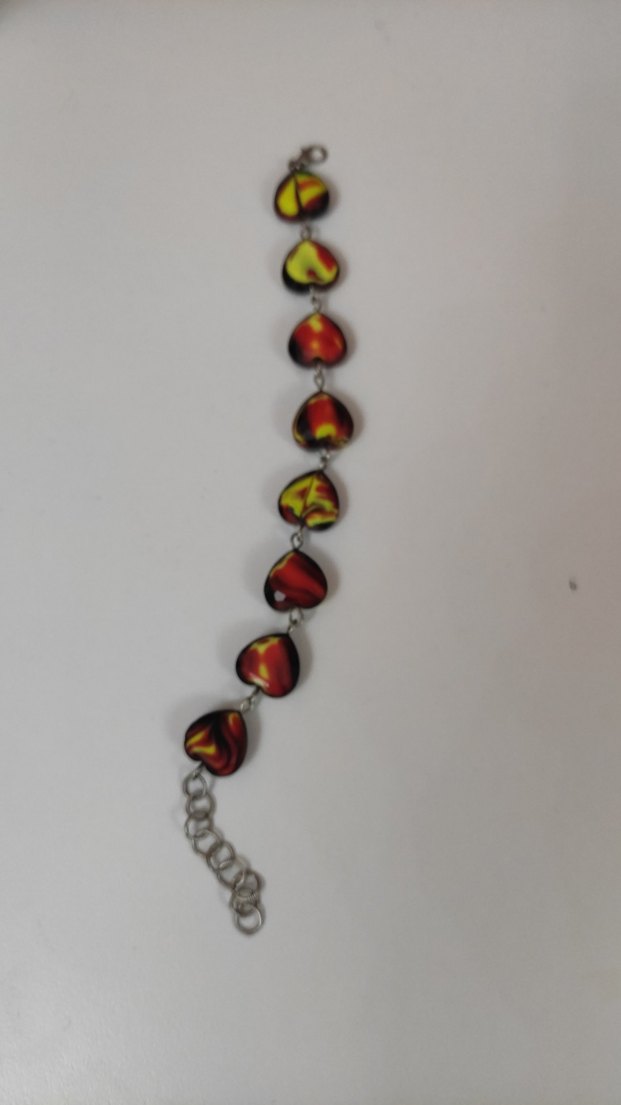 Renkli Bağlantılı Kalp Bileklik - Görsel 2