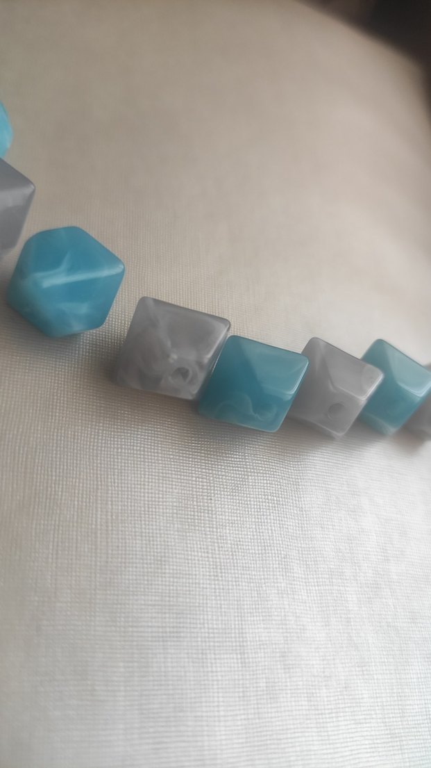 Turkuaz Boncuklu Minimalist Kadın Bileklik - Görsel 2