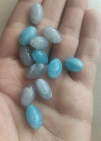 Turkuaz Pastel boncuk bileklik kolye - Görsel 4