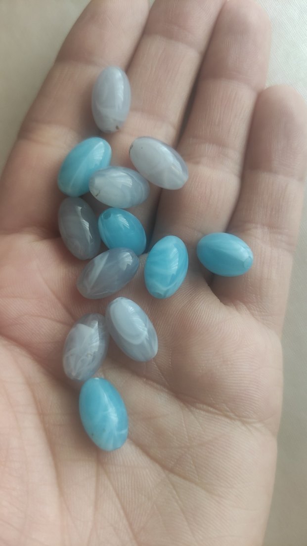 Turkuaz Pastel boncuk bileklik kolye - Görsel 4