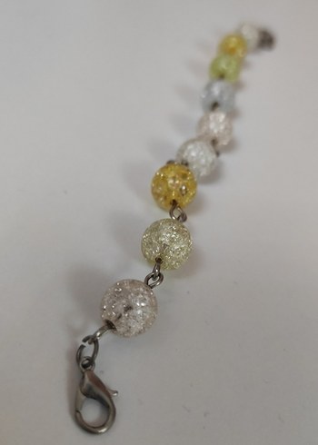 Boncuklu Çok Renkli  Desenli Kadın Bileklik - Görsel 3