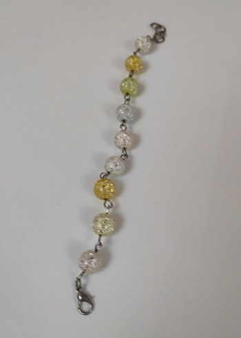 Boncuklu Çok Renkli  Desenli Kadın Bileklik - Görsel 2