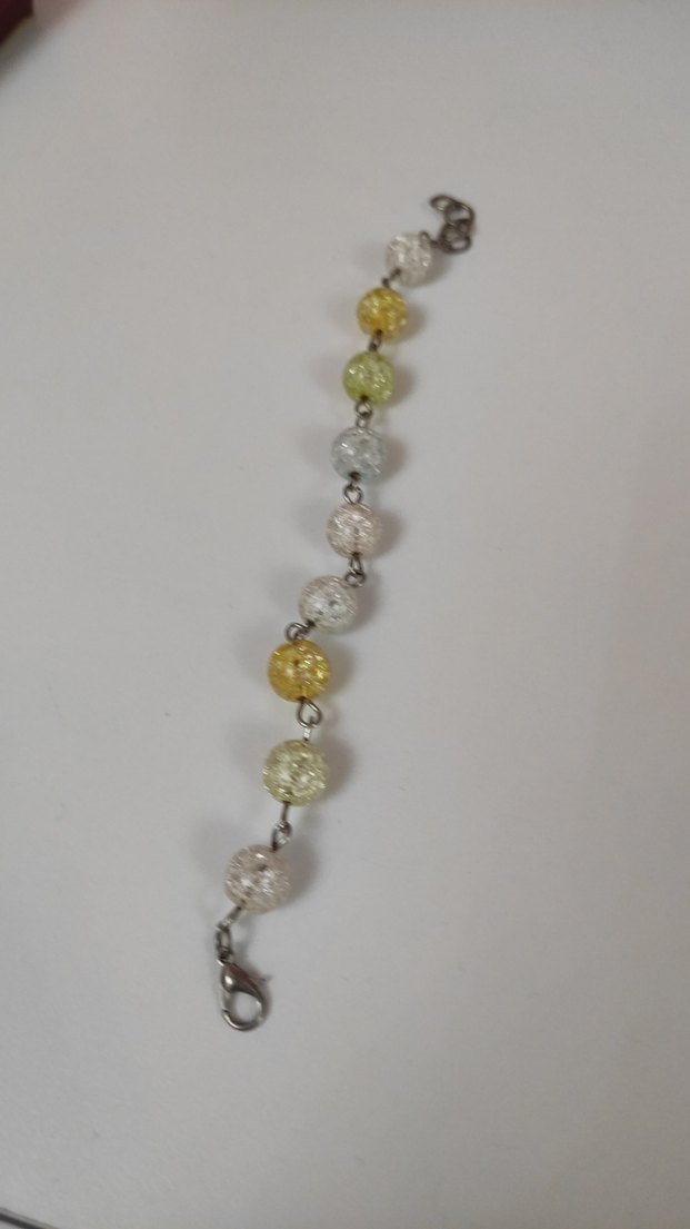 Boncuklu Çok Renkli  Desenli Kadın Bileklik - Görsel 2