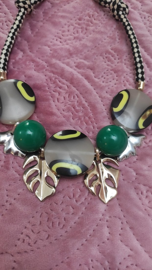 Renkli Boncuklu Bohem Mini Kolye - Görsel 2