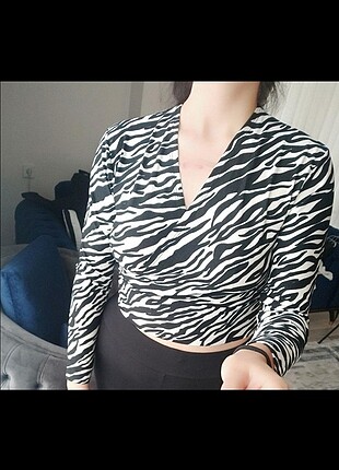 Zebra desen bluz