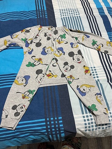 8 Yaş Beden gri Renk Erkek çocuk pijama takımları