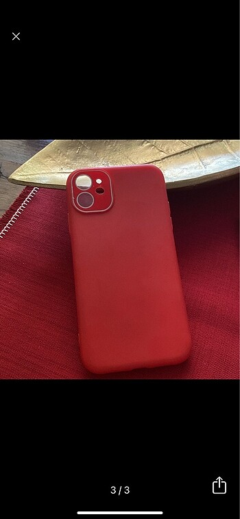 İphone 11 silikon kırmızı