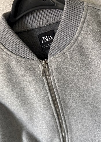 Gri Fermuarlı Kadın Rahat Ceket Zara - Görsel 2