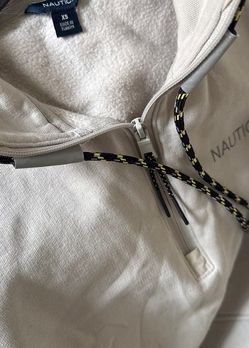 Kadın Gri Yüksek Yakalı Fermuarlı Sweatshirt Oversize - Görsel 4