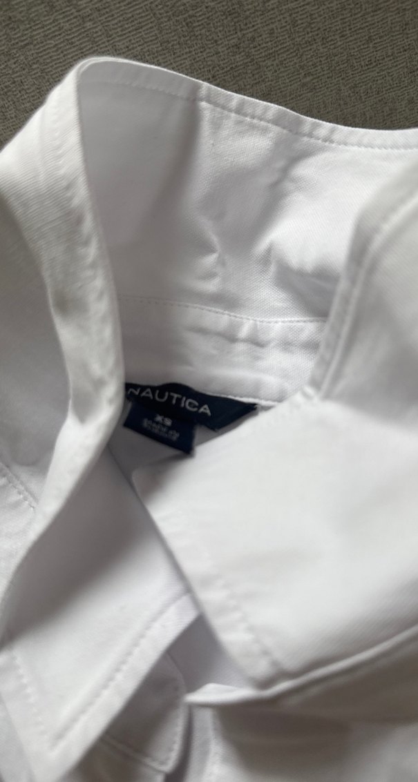 Beyaz Pamuklu  Uzun Kollu Gömlek - Görsel 3