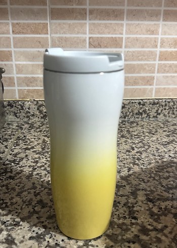 Sarı Starbucks Termos Bardak - Görsel 2