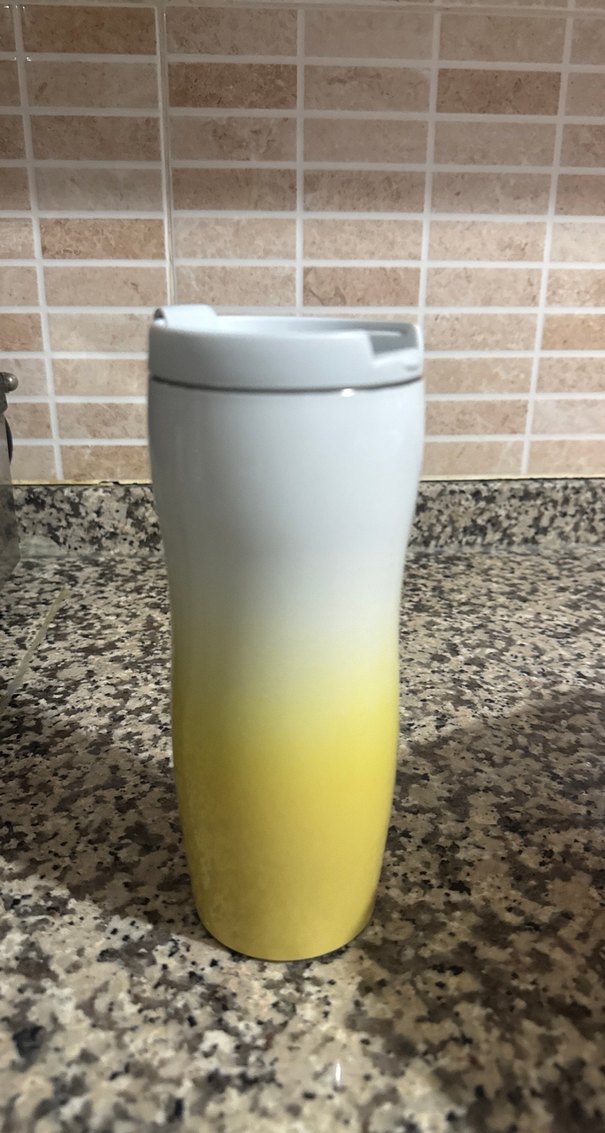 Sarı Starbucks Termos Bardak - Görsel 2