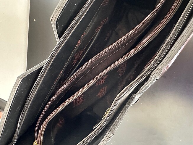 Galanti Siyah Deri Kadın Çanta - Görsel 6