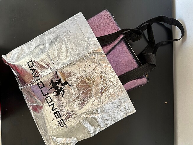 David Jones Parlak Mor Clutch/ Omuz Çantası - Görsel 12