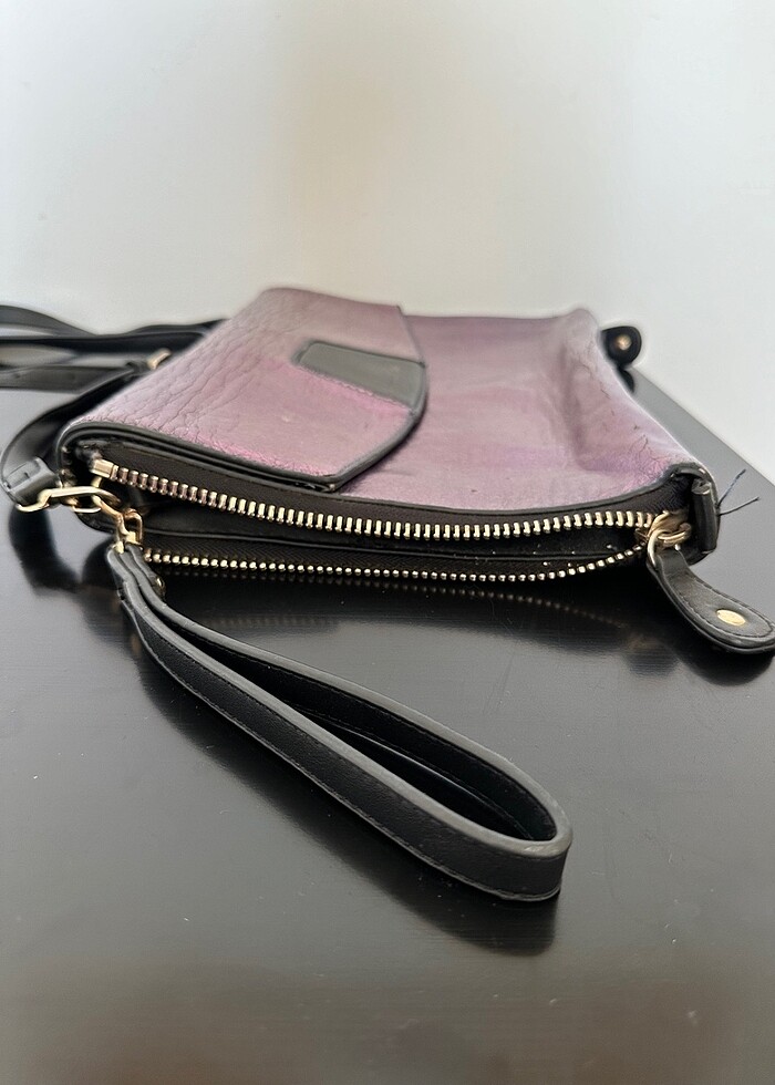 David Jones Parlak Mor Clutch/ Omuz Çantası - Görsel 4