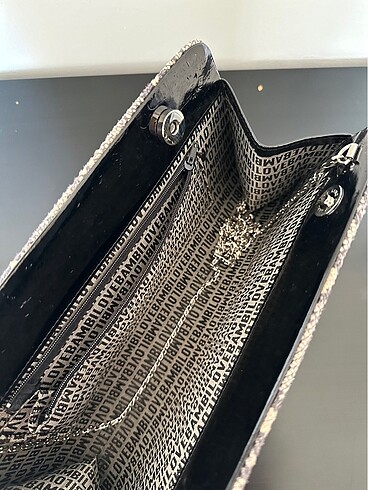 Bambi Yılan Derisi Portföy/ Clutch Çanta - Görsel 5