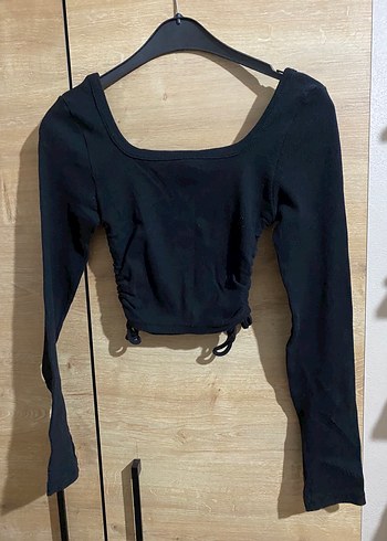 s Beden siyah Renk SİYAH İKİ ADET CROP