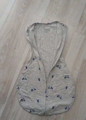 yeni doğan uyku tulum Gri Fermuarlı Bebek Kundak Uyku Tulumu - Görsel 2