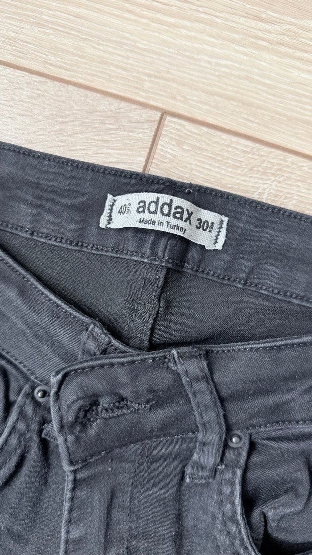 Siyah Dar Kesim Kadın Denim Pantolon - Görsel 2