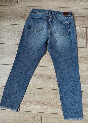 Kadın Mavi Denim Midi Boy Regular Fit Jean - Görsel 3