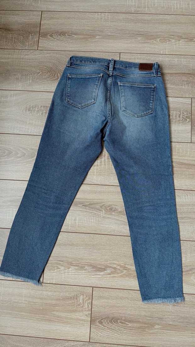 Kadın Mavi Denim Midi Boy Regular Fit Jean - Görsel 3