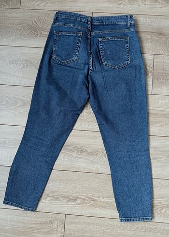Kadın Mavi Denim Normal Paça Jean - Görsel 4