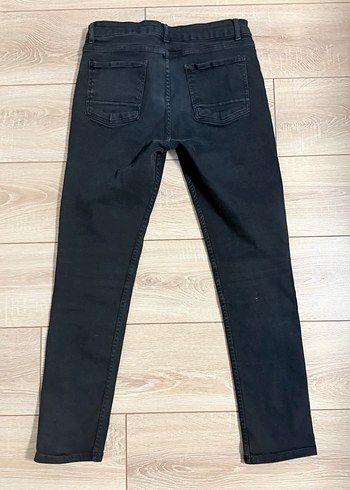 Erkek Siyah Regular Fit Denim Jean - Görsel 4