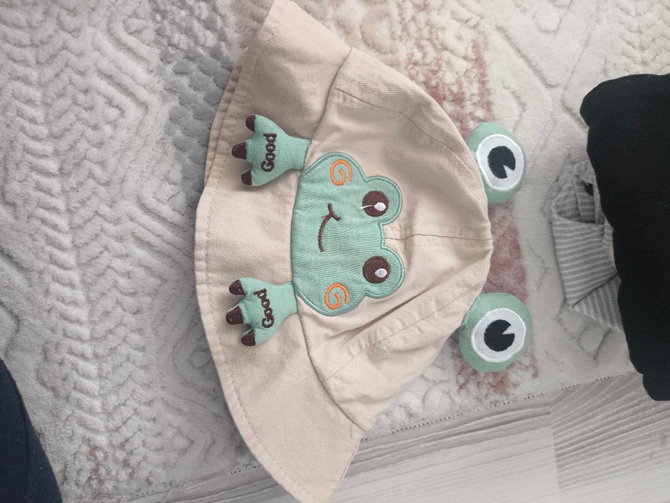 Nakışlı Bebek Şapkası ve Bere Seti - Görsel 2