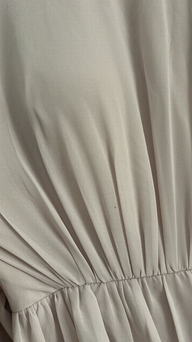 Uzun Kollu Beyaz Pilili Bohem Elbise - Görsel 2