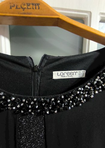 içi simli Uzun Siyah Gotik abiye - Görsel 2