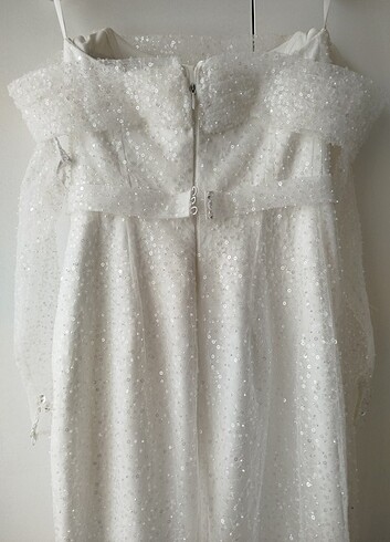 Balık model demonteli gelinlik - Görsel 5