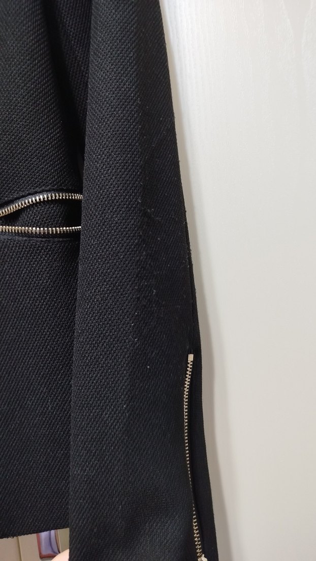 Fermuarlı Siyah Kadın Blazer Ceket - Görsel 4