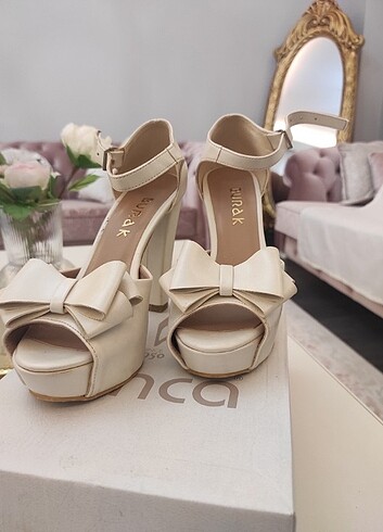 Platform gelinlik ayakkabı - Görsel 5